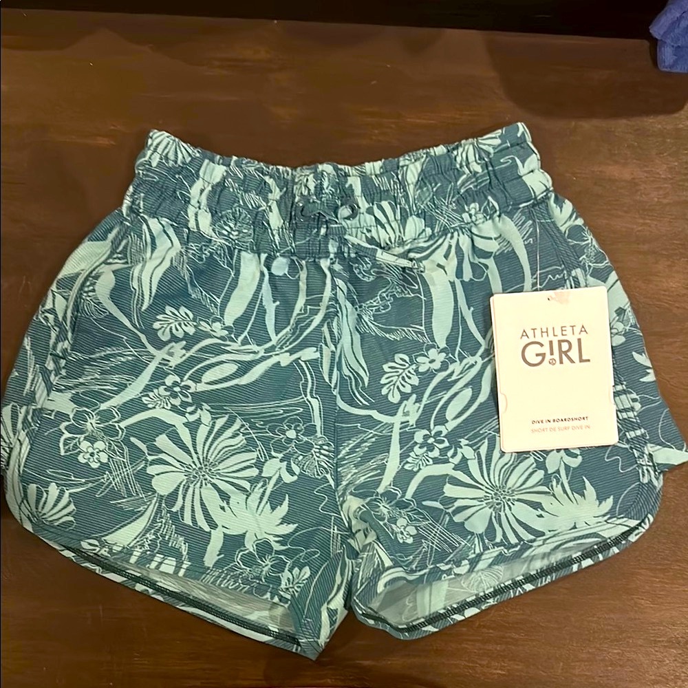 Athleta Girl Board Shorts with Elastic Waistband